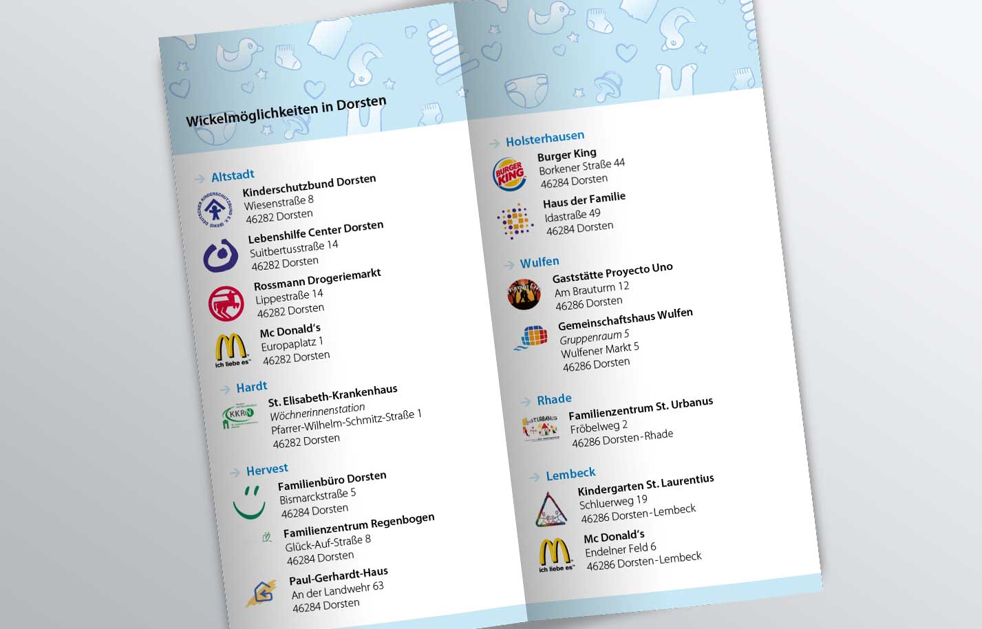 Flyers And Folder Design Visual Graphics Werbeagentur