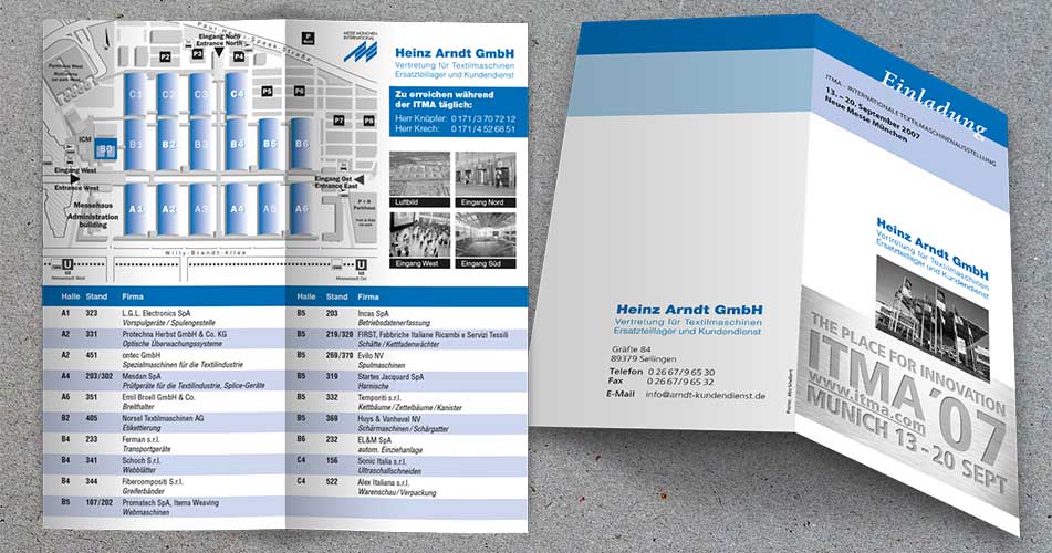 ITMA, Messeeinladung