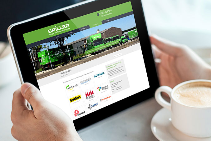 New website for Spiller Elektrotechnik GmbH! – VISUAL GRAPHICS® Werbeagentur