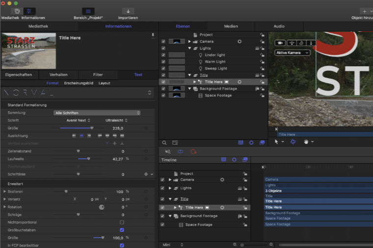 Film, Videoschnitt und Bearbeitung